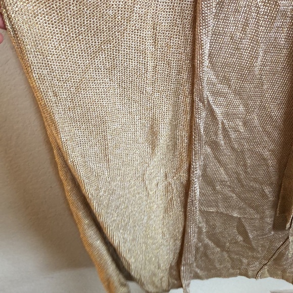 TULAROSA Wendy crochet Robe in gold - Picture 11 of 16